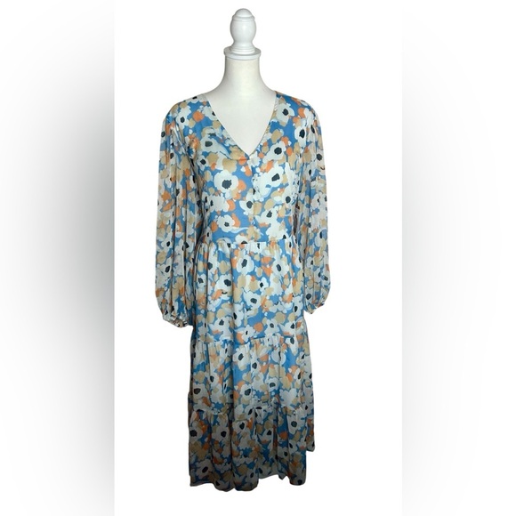 Joie Dresses & Skirts - Joie NWT Limited Edition Floral Fields Maxi Dress Women sz XL boho high low hem